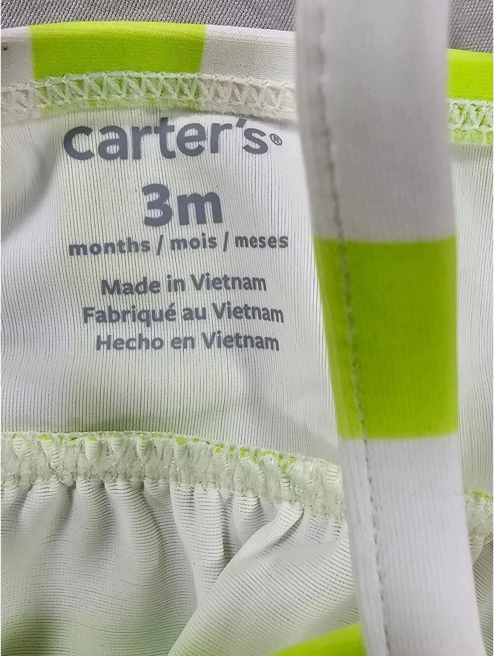 Carter's Baby Swimsuit with UPF 50+ Sun Protection. Size 3m.